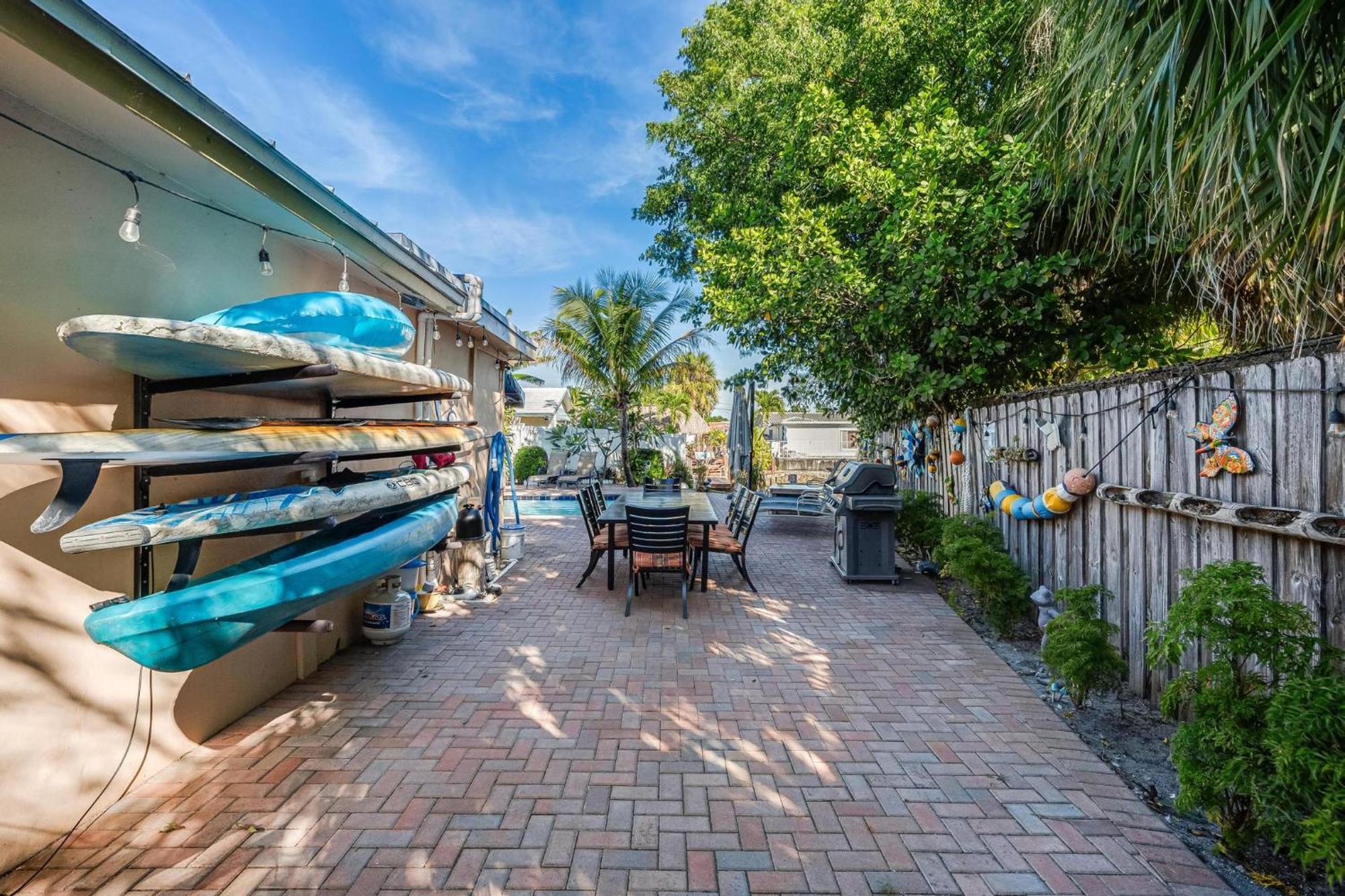 4 Bd Near Beach Spacious Solar Heated Pool Waterfront Home ポンパノビーチ エクステリア 写真